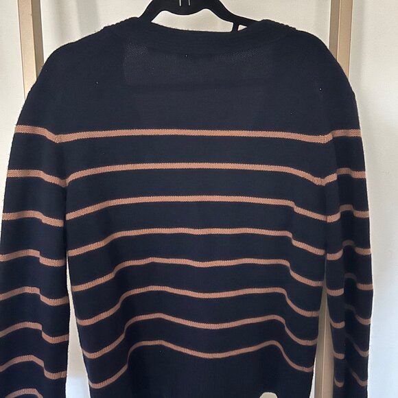 Vince Breton Stripe Cardigan, women's size medium - Picture 3 of 4